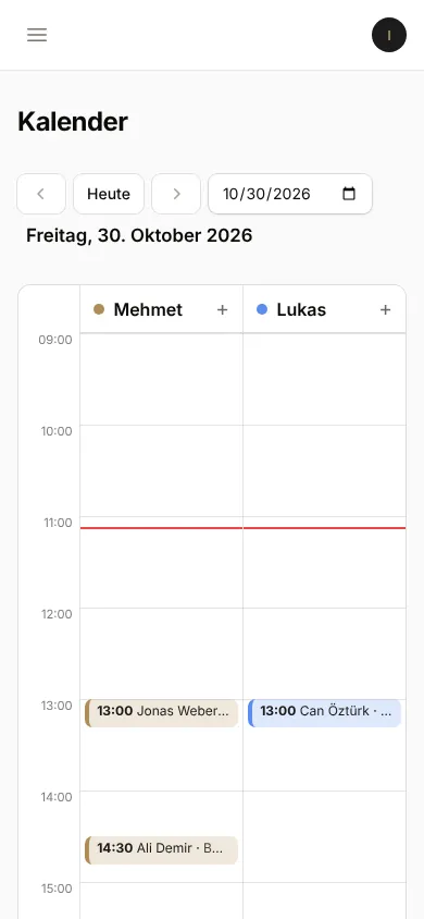 Kalender auf dem Handy